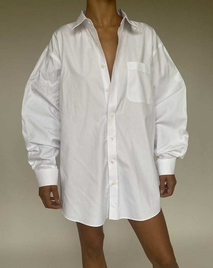 VINTAGE OVERSIZED WHITE SHIRT 1038
