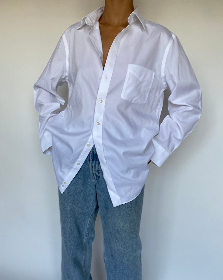 VINTAGE OVERSIZED WHITE SHIRT 1068