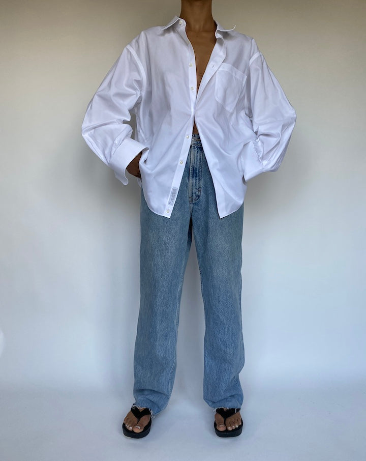 VINTAGE OVERSIZED WHITE SHIRT 1071