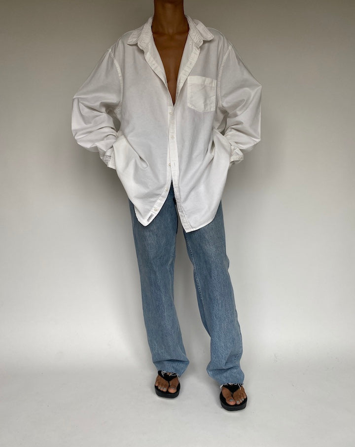 VINTAGE OVERSIZED WHITE SHIRT 1271