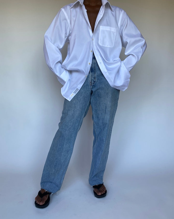 VINTAGE OVERSIZED WHITE SHIRT 1313