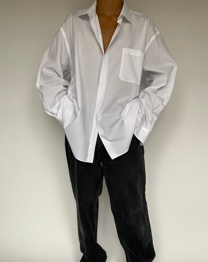 VINTAGE OVERSIZED WHITE SHIRT 1439-2