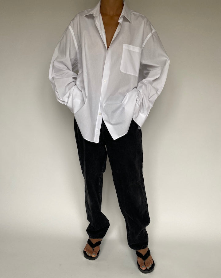 VINTAGE OVERSIZED WHITE SHIRT 1439
