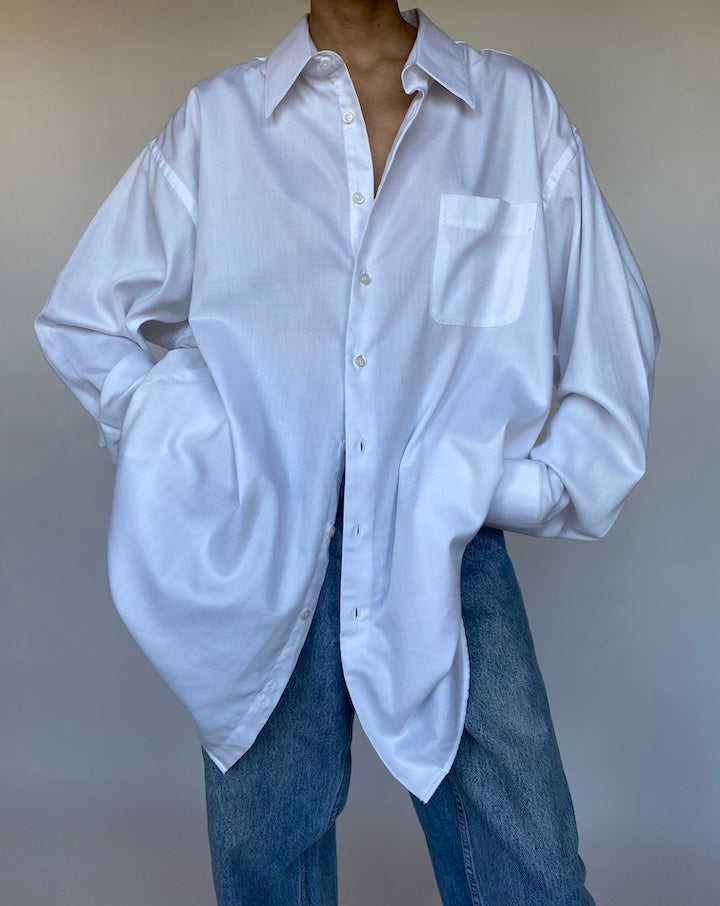 VINTAGE OVERSIZED WHITE SHIRT 548-3