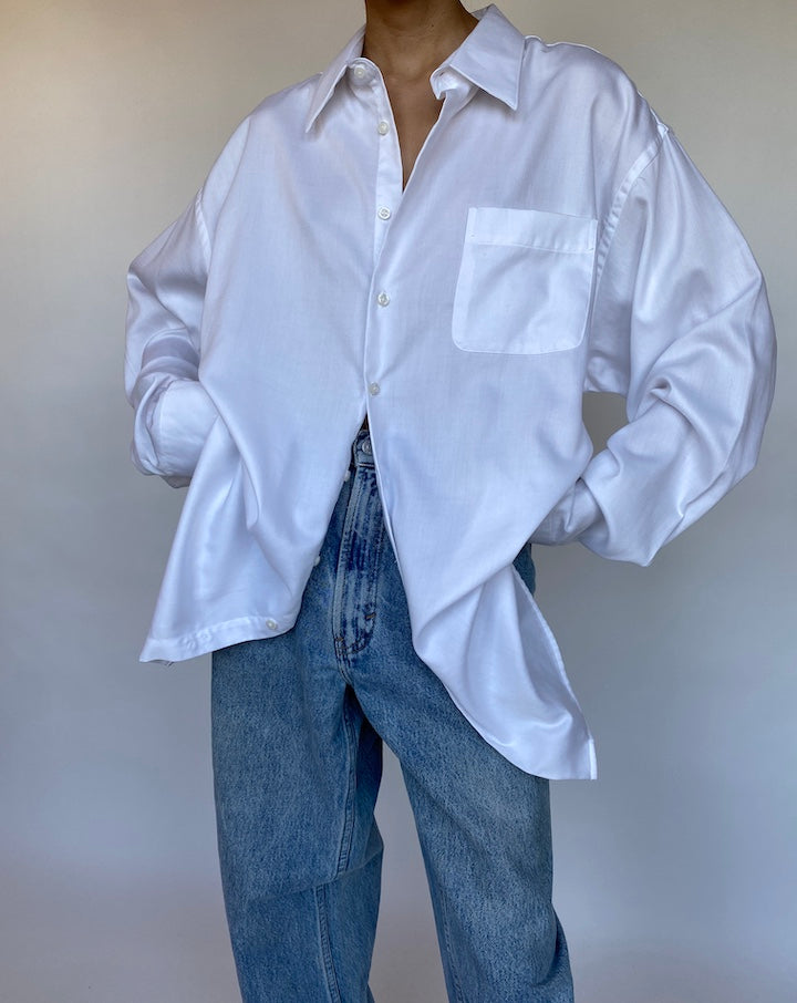 VINTAGE OVERSIZED WHITE SHIRT 548