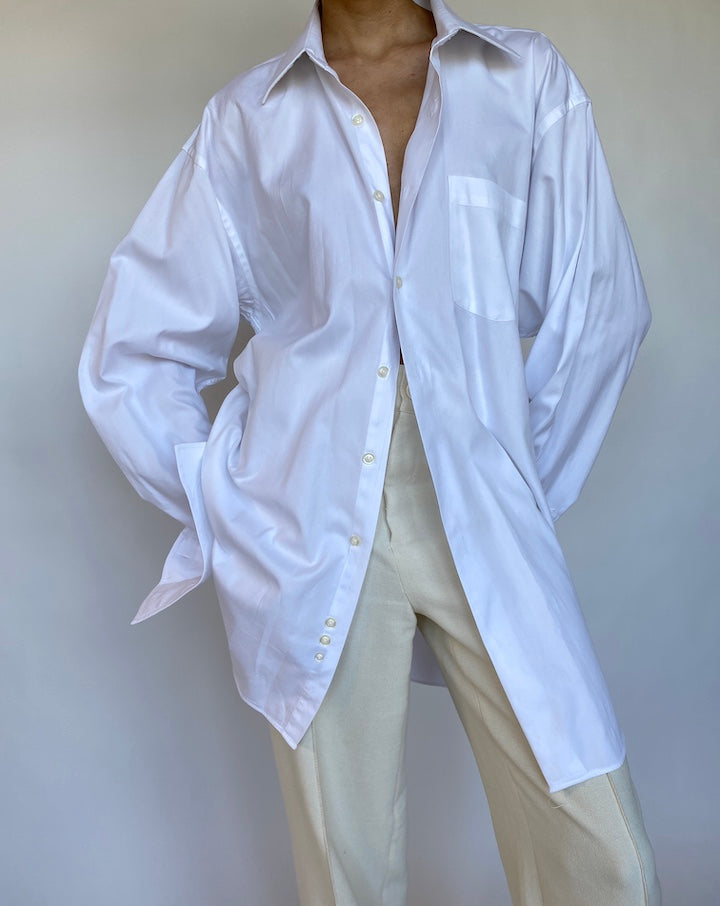 VINTAGE OVERSIZED WHITE SHIRT 567-2