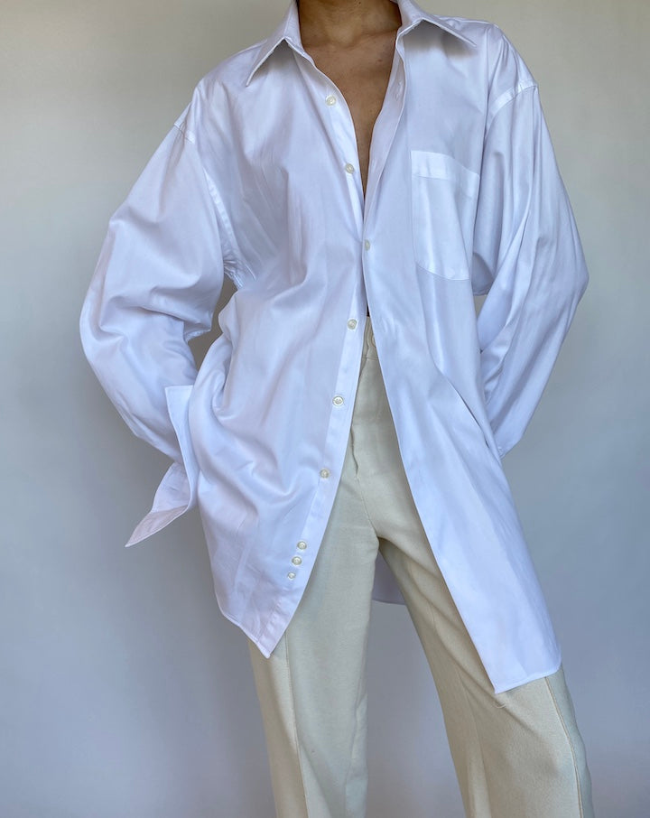 VINTAGE OVERSIZED WHITE SHIRT 567-3