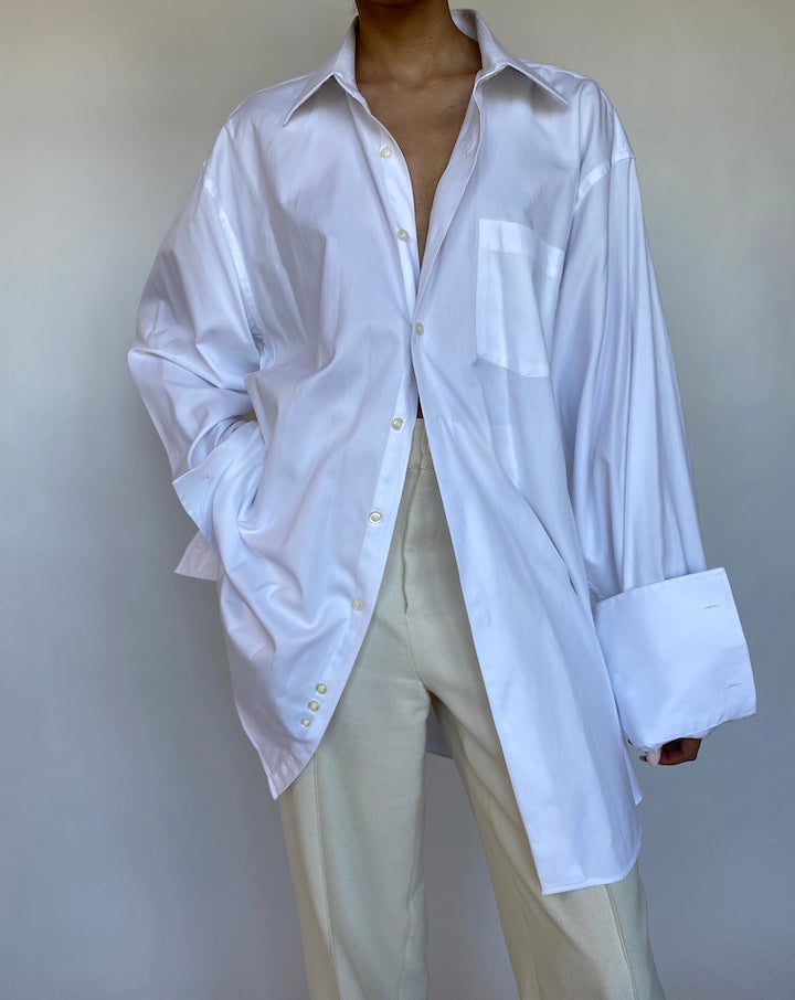 VINTAGE OVERSIZED WHITE SHIRT 567