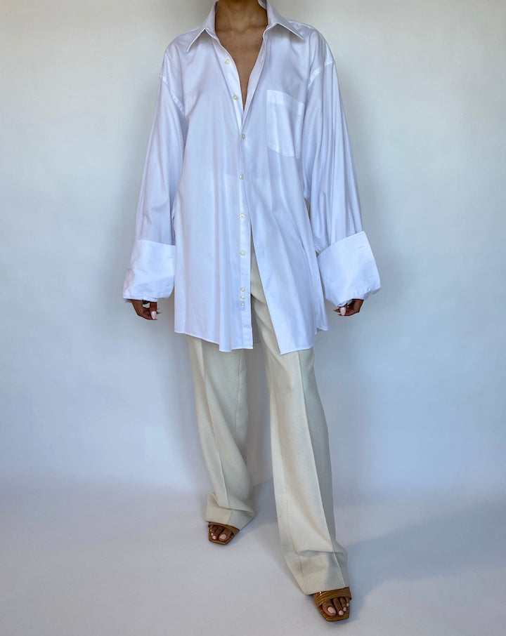 VINTAGE OVERSIZED WHITE SHIRT 567