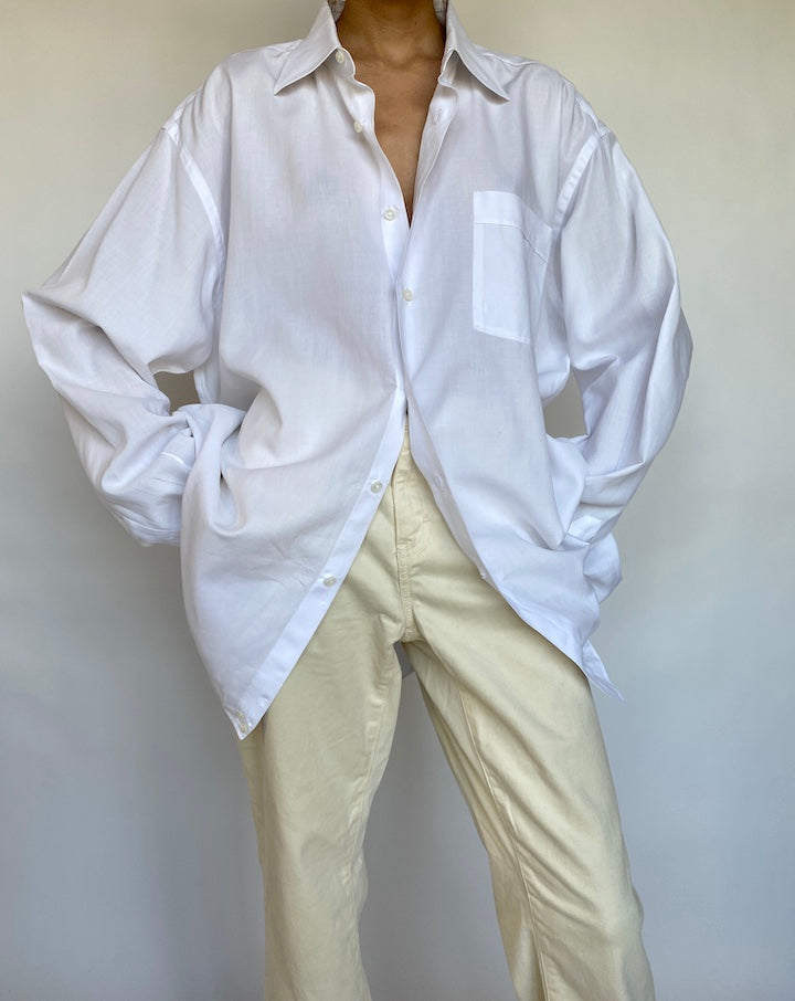 VINTAGE OVERSIZED WHITE SHIRT 617