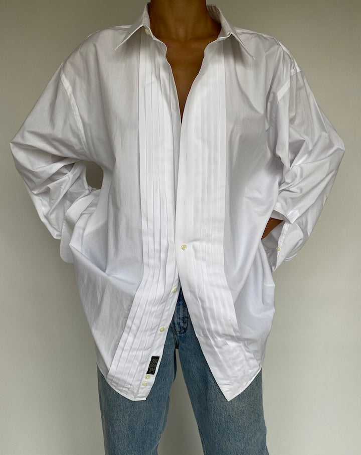 VINTAGE OVERSIZED WHITE SHIRT 719-3