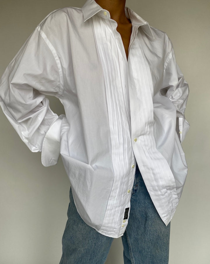 VINTAGE OVERSIZED WHITE SHIRT 719