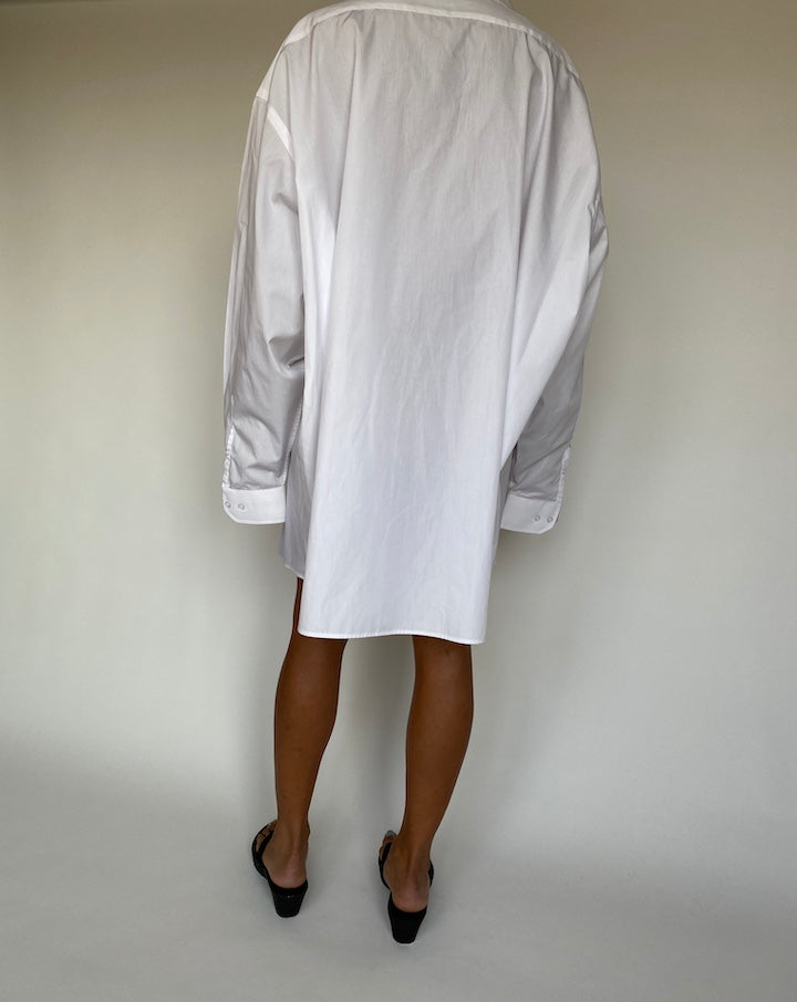 VINTAGE OVERSIZED WHITE SHIRT DRESS 1412-2