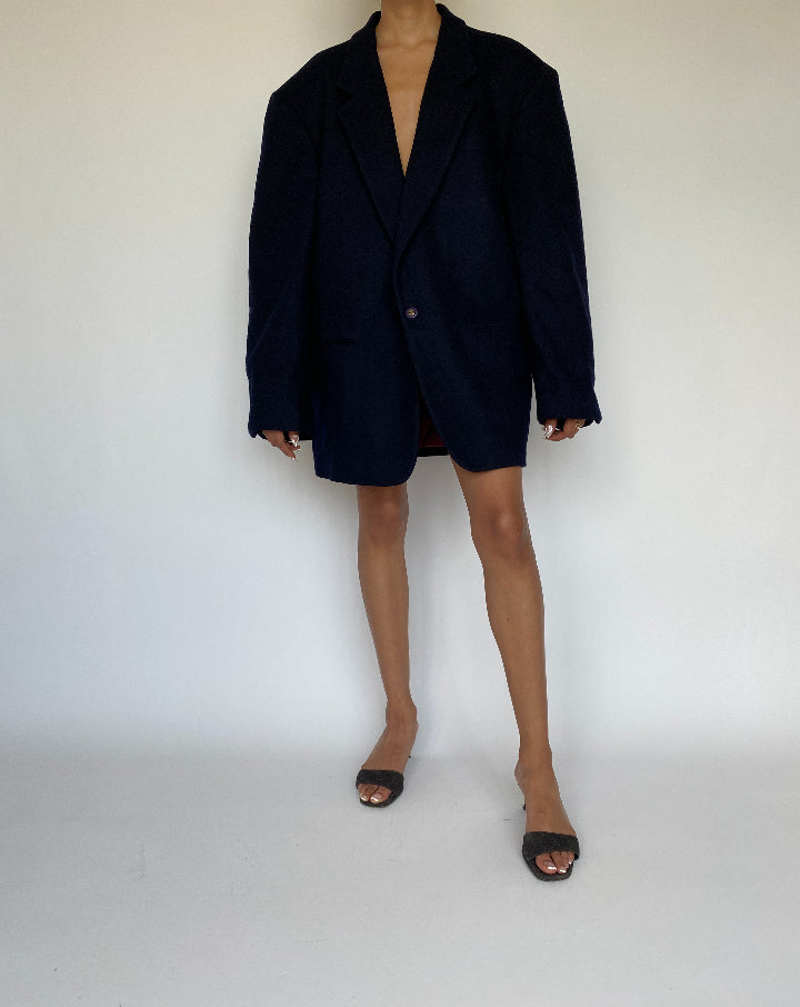 VINTAGE OVERSIZED WOOL BLENDED BLAZER