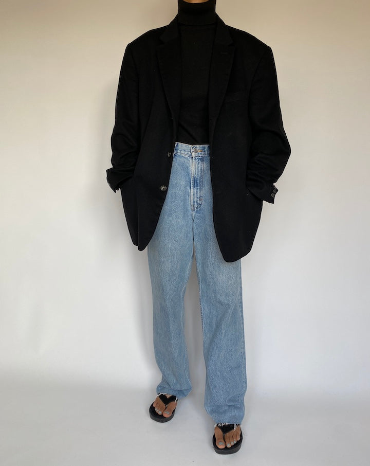 VINTAGE OVERSIZED WOOL BLENDED BLAZER 1401