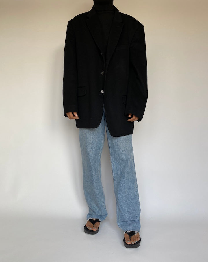 VINTAGE OVERSIZED WOOL BLENDED BLAZER 1401