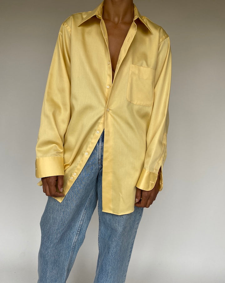 VINTAGE OVERSIZED YELLOW SHIRT 1234-2