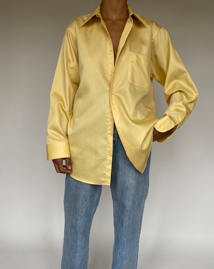 VINTAGE OVERSIZED YELLOW SHIRT 1234