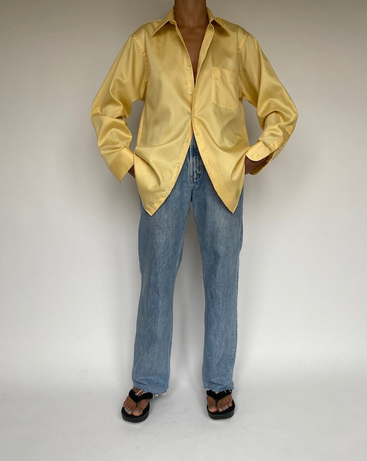 VINTAGE OVERSIZED YELLOW SHIRT 1234
