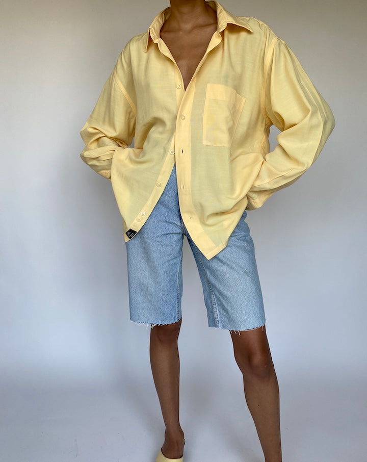 VINTAGE OVERSIZED YELLOW SHIRT 855-4