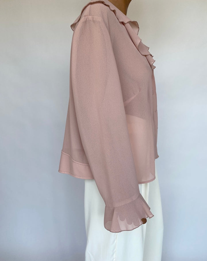 VINTAGE PINK BLOUSE 768-4