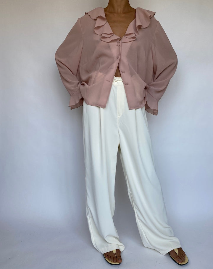 VINTAGE PINK BLOUSE 768