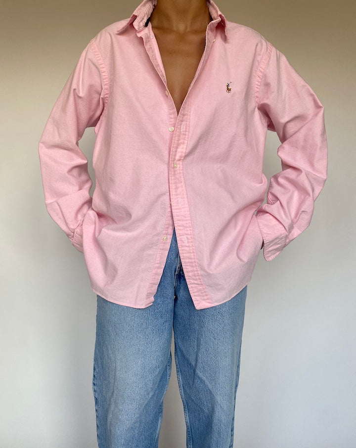VINTAGE PINK RALPH LAUREN SHIRT 1360-3