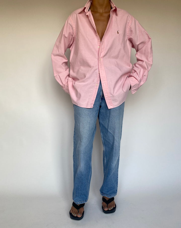 VINTAGE PINK RALPH LAUREN SHIRT 1360