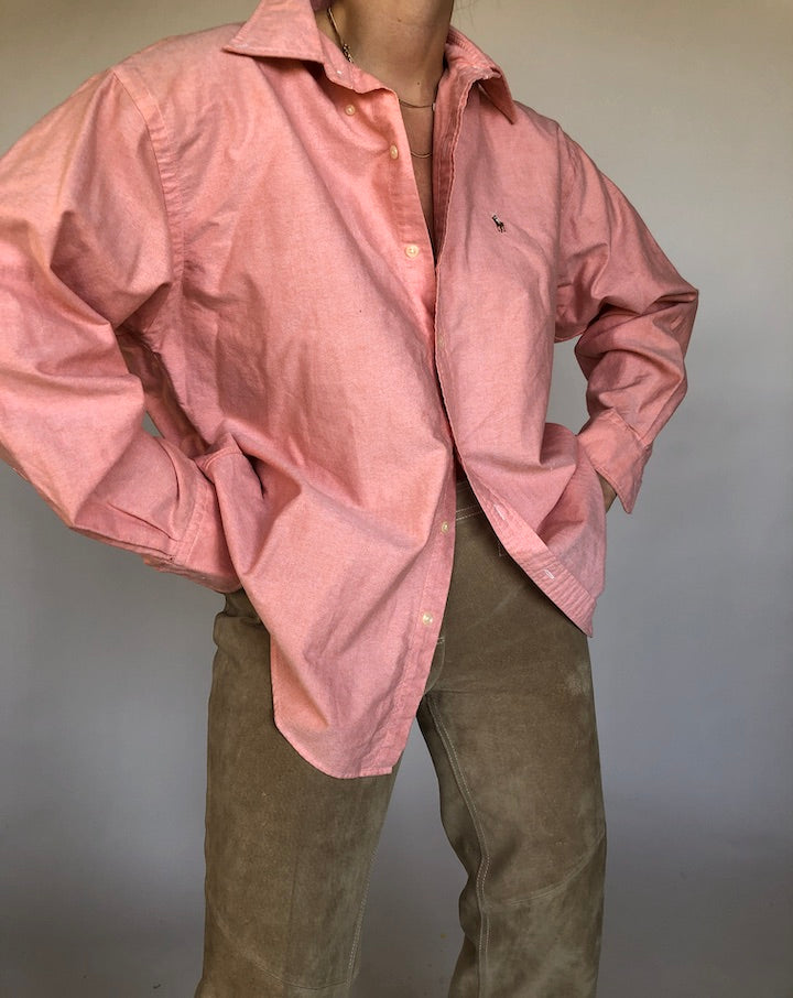 VINTAGE PINK RALPH LAUREN SHIRT 326 2