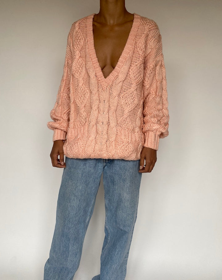 VINTAGE PINK SWEATER 773-2