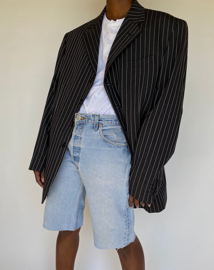 VINTAGE PINSTRIPED BLAZER 1180-3