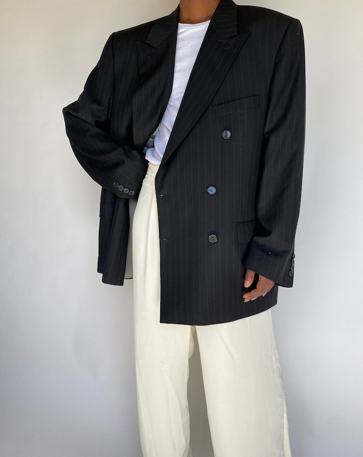 VINTAGE PINSTRIPED BLAZER 1200-4