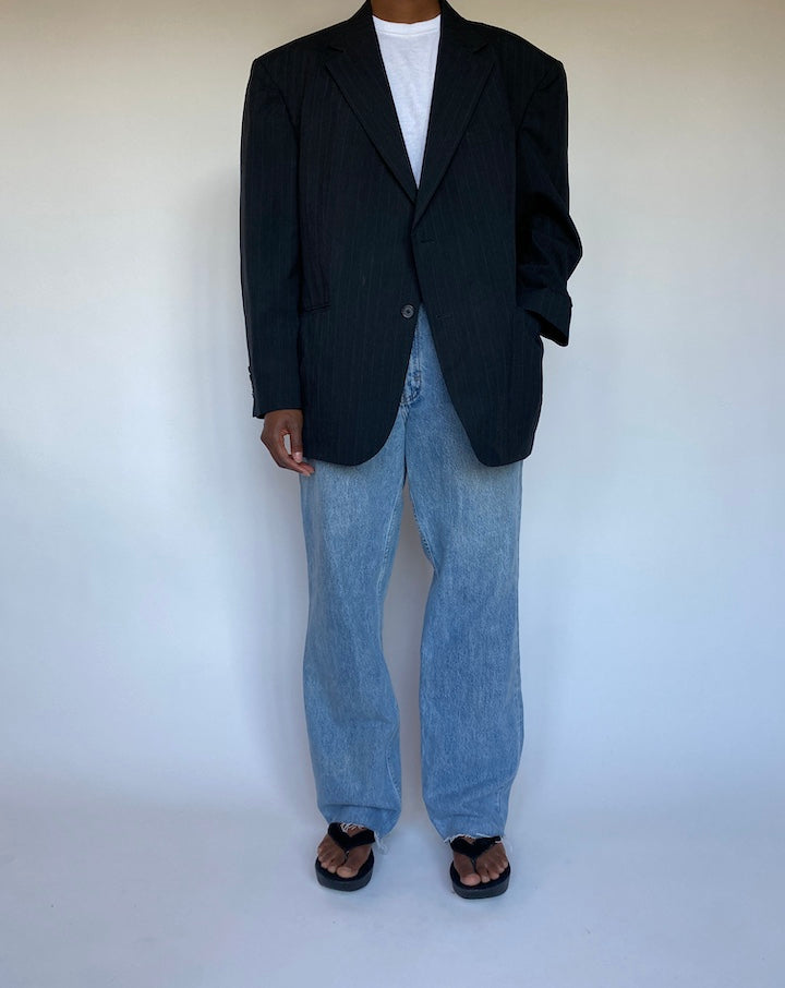 VINTAGE PINSTRIPED BLAZER 1300