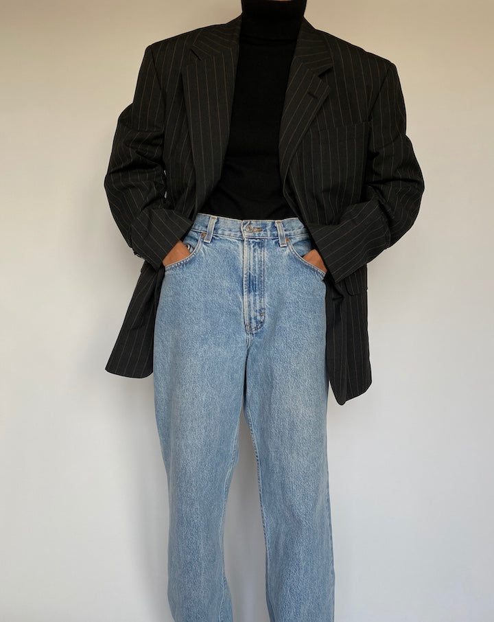 VINTAGE PINSTRIPED BLAZER 1392-2