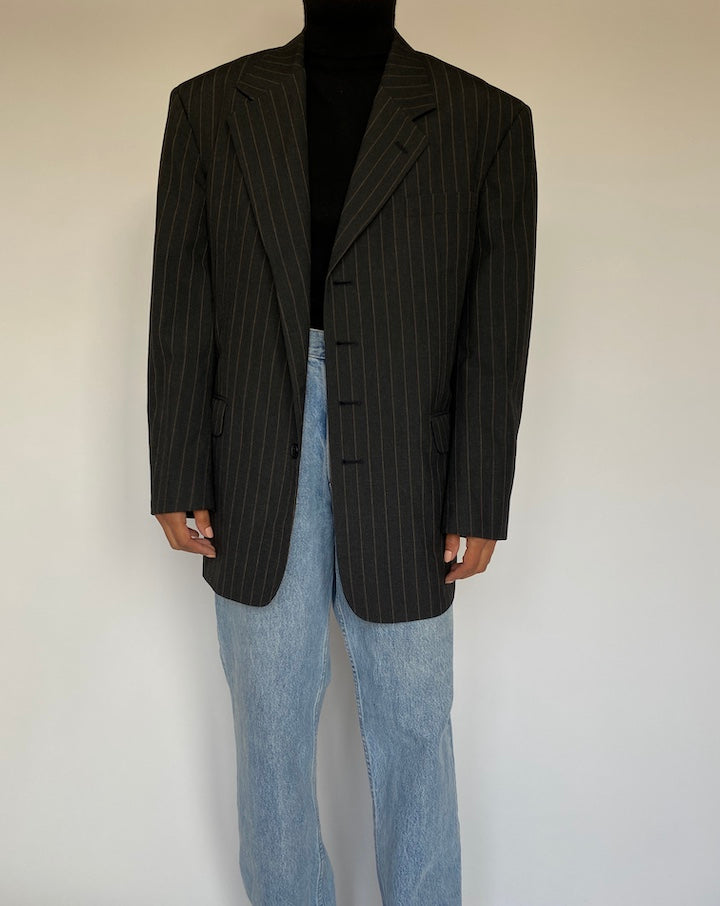 VINTAGE PINSTRIPED BLAZER 1392-4
