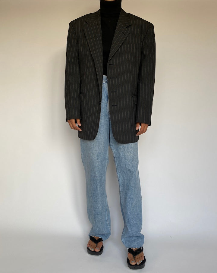 VINTAGE PINSTRIPED BLAZER 1392