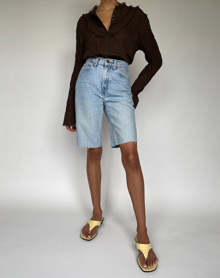 VINTAGE PLEATED SHIRT 839-3