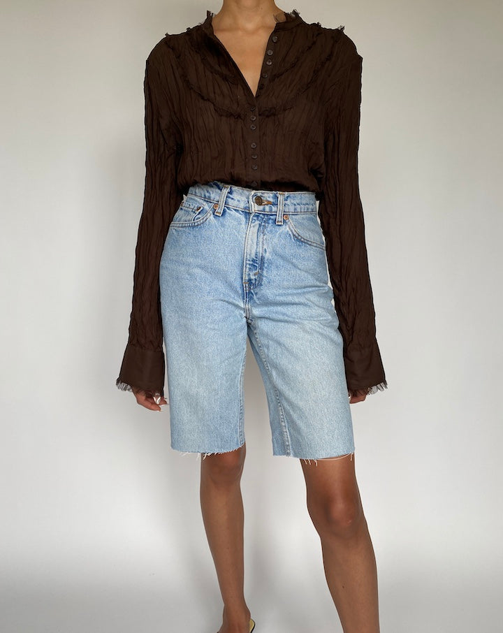 VINTAGE PLEATED SHIRT 839-4