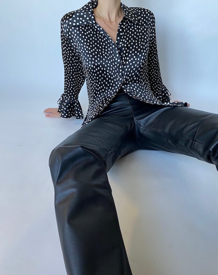 VINTAGE POLKA DOT BLOUSE 486