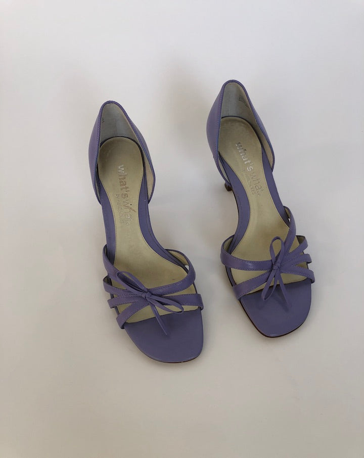 VINTAGE PURPLE SANDAL HEEL 4