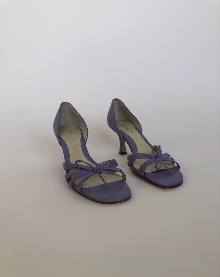VINTAGE PURPLE SANDAL HEEL
