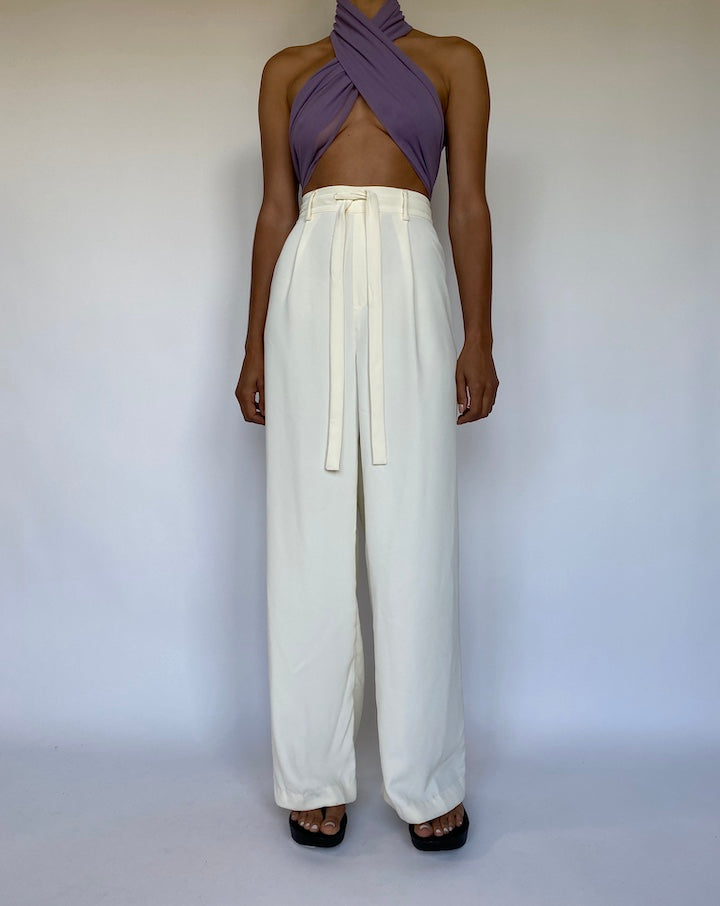 VINTAGE PURPLE SCARF TOP 1089