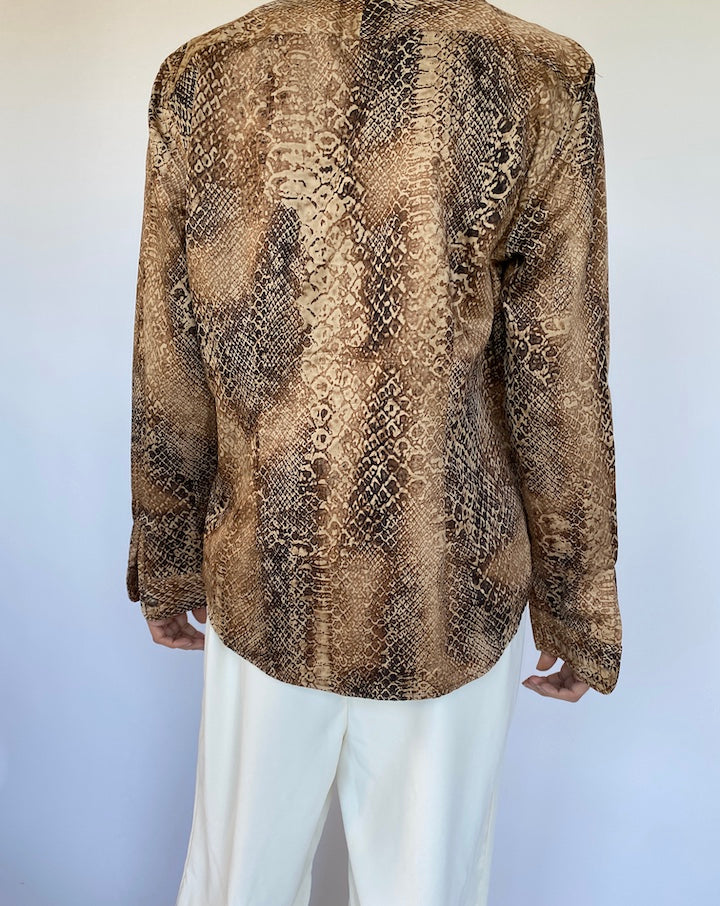 VINTAGE RALPH LAUREN ANIMAL PRINTED TOP 951-2