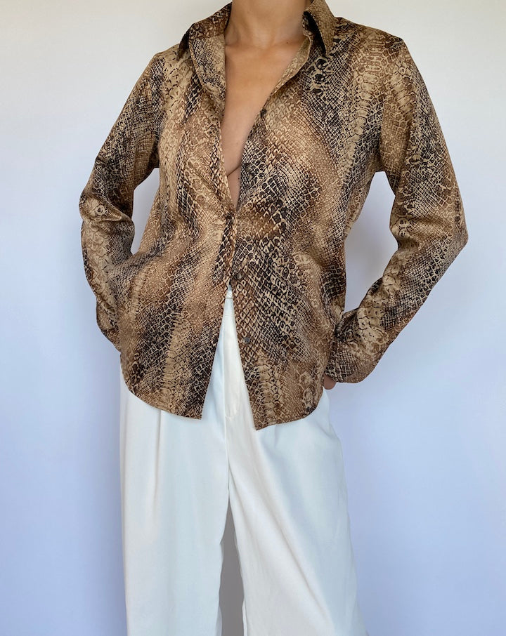 VINTAGE RALPH LAUREN ANIMAL PRINTED TOP 951