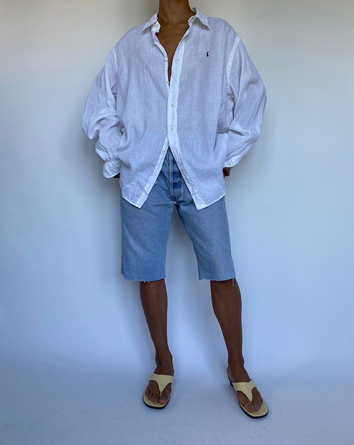 VINTAGE RALPH LAUREN LINEN SHIRT 925-5