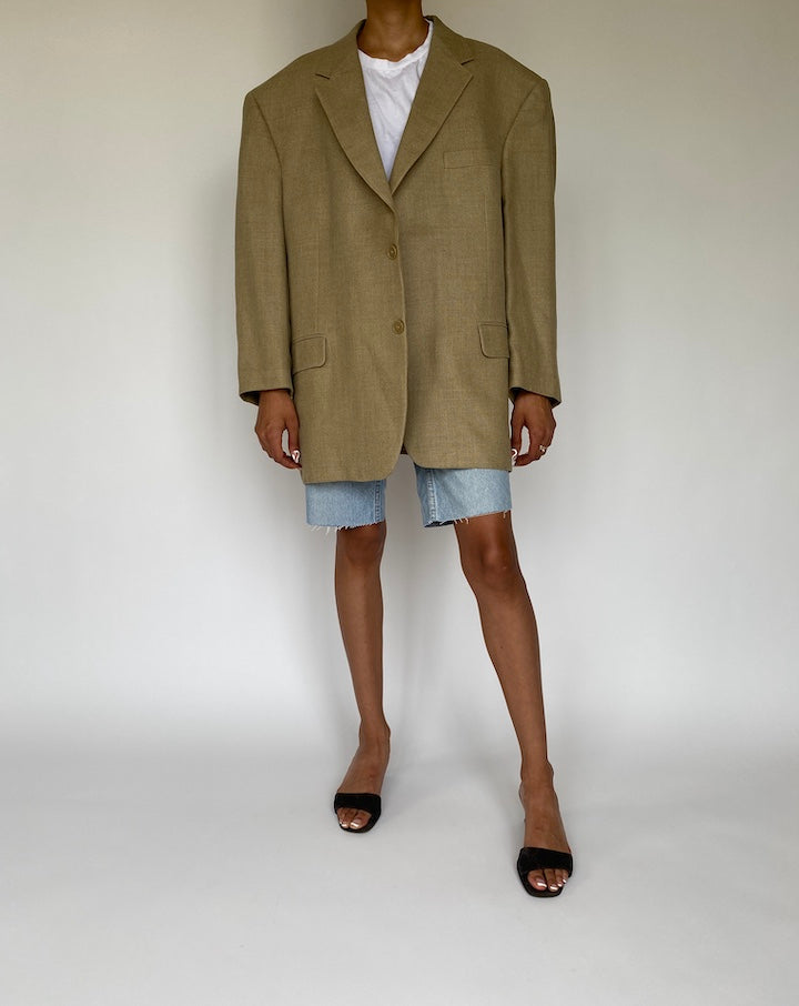 VINTAGE SILK AND WOOL BLAZER 825