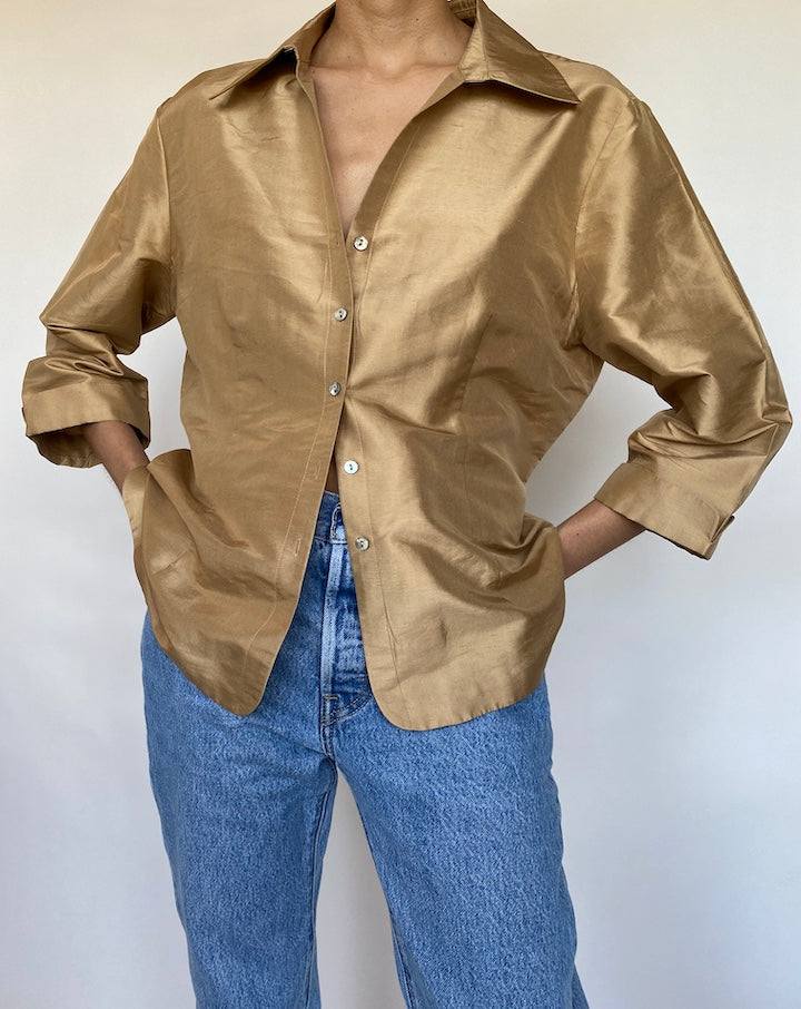 VINTAGE SILK SHIRT 603-4