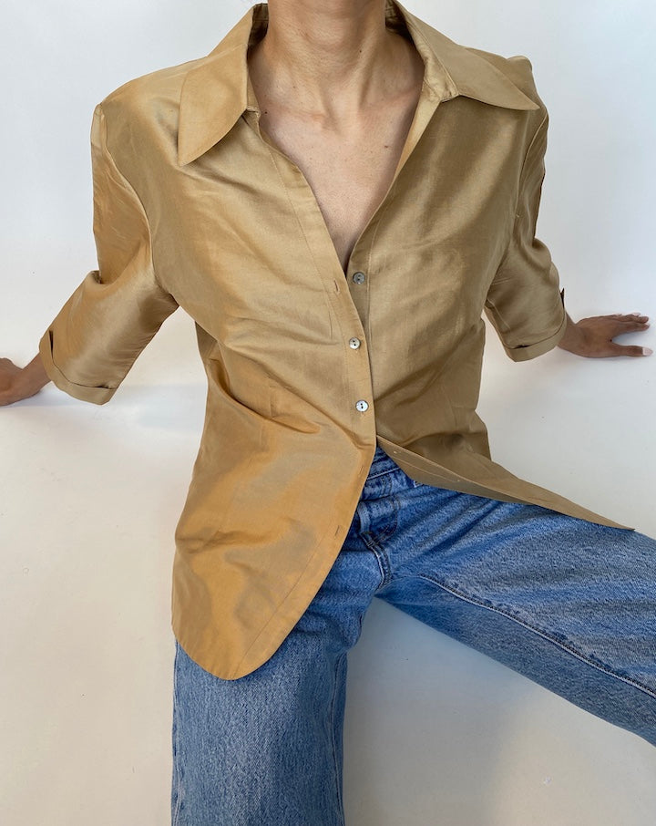 VINTAGE SILK SHIRT 603