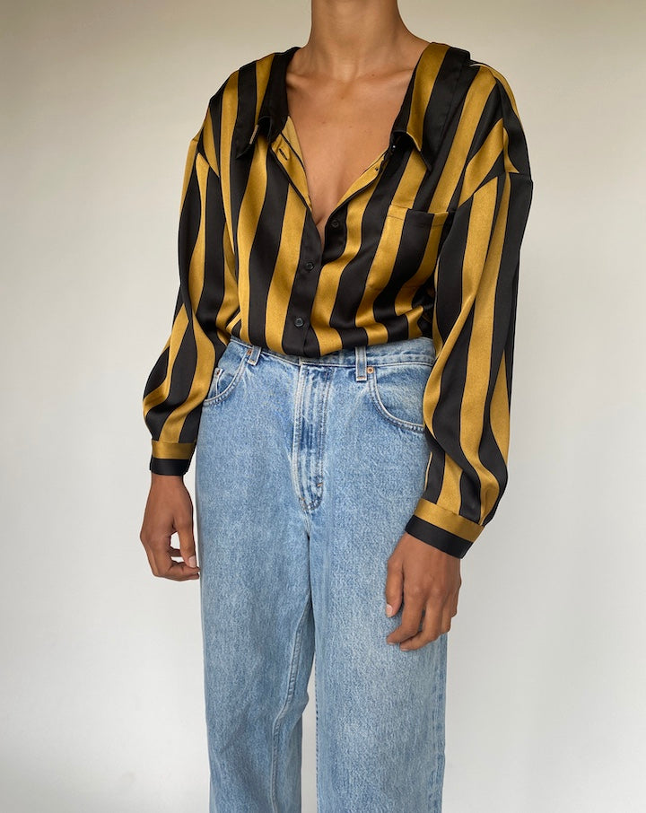 VINTAGE STRIPED BLOUSE BY MALENE BIRGER 1275-3