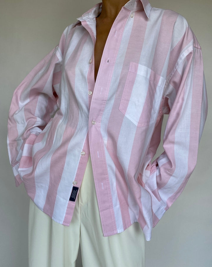 VINTAGE STRIPED COTTON SHIRT 760-4